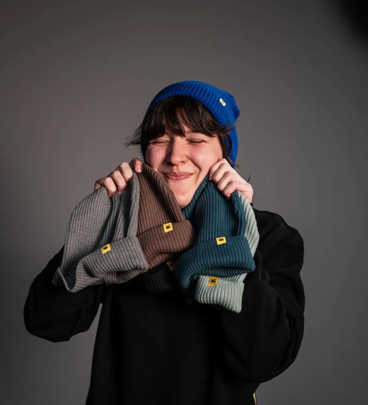 Fisherman Beanies in five colours